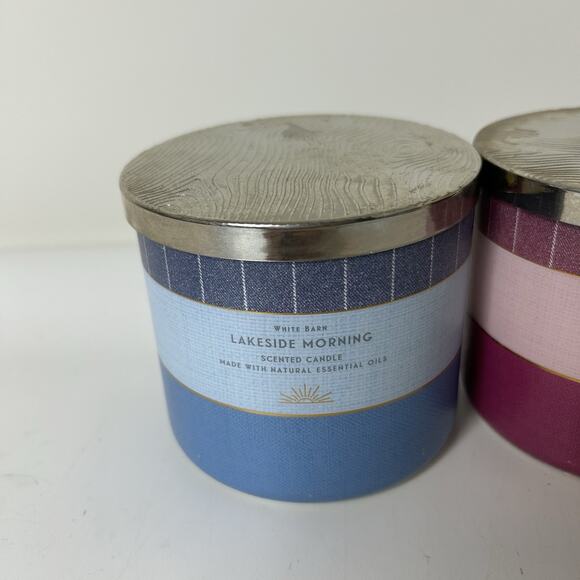 Bath & Body Works Large 14.5oz Candle Lakeside Morning & Champagne Apple Honey - Picture 2 of 7